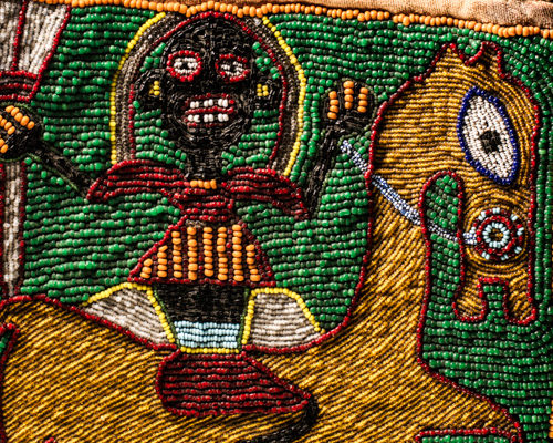 Divination bag, Yorùbá people, West Africa.